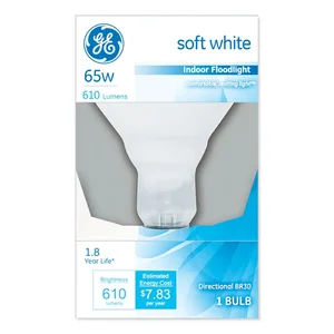 20331 | Ge Indoor 65W Soft White BR30 Floodlight Bulb