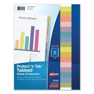 Avery AVE 74161 Averyreg; Tabbed Sheet Protectors - 10 X Sheet Capacit