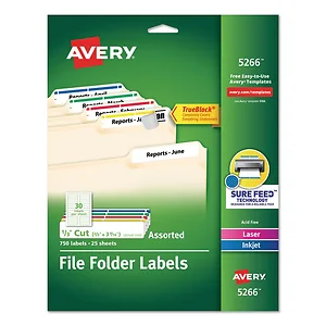 AVE 5666 | Avery Dennison Avery® TrueBlock File Folder