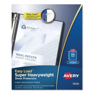 Avery AVE 74107 Averyreg; Non-glare Heavyweight Sheet Protectors - For