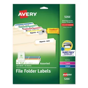 Avery AVE 5066 Averyreg; Trueblock File Folder Labels - Permanent Adhe