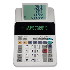 EL1501 | Sharp EL-1501 12-digit Printing Calculator - LCD