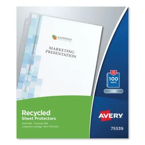 Avery AVE 75537 Averyreg; Economy Recycled Sheet Protectors - Acid-fre