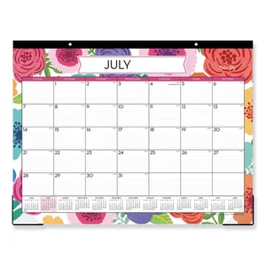 Blue Sky Mahalo Academic Year Desk Pad - Tropical 2023-2024