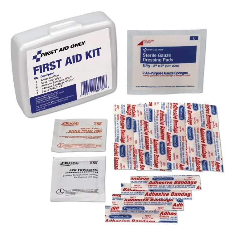 Acme 90101-001 Kit,first Aid,mini,wht