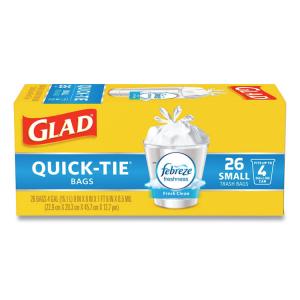 Clorox 78812 Bag,quick-tie 4gl Trsh,wh