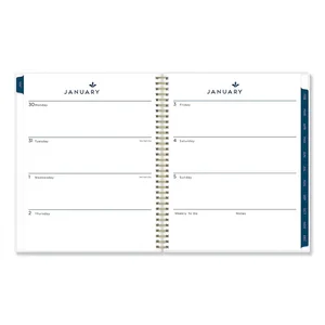 110570 | Blue Sky Sullana 5x8 Weekly/Monthly Planner - Teal