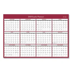 116054 | Blue Sky Laminated Classic Red Wall Calendar 36x24