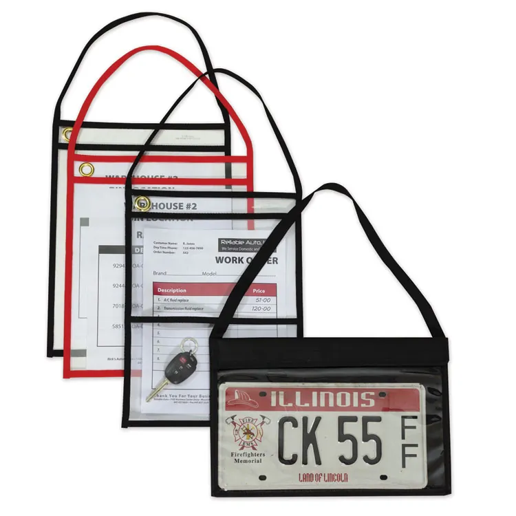 C-line CLI 41924 Hanging Strap Shop Ticket Holder - Support 9 X 12 Med