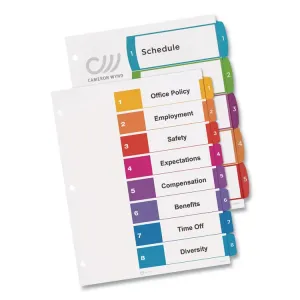 Avery AVE 11133 Averyreg; Ready Index Custom Toc Binder Dividers - 8 X