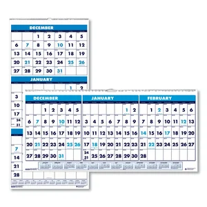 3640 | House Of Doolittle Recycled Wall Calendar - 3 Month