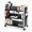 5335BL | Safco Products Six-Shelf Black Book Cart with