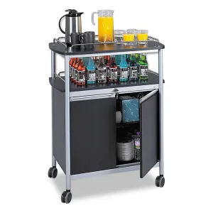 Safco 8964BL Cart,beverage,mobile,bk