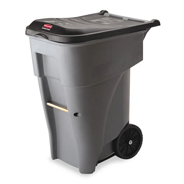 Rubbermaid FG9W2200GRAY Container,rollout,95g,gy