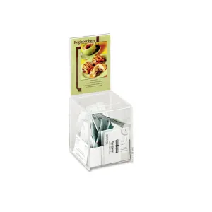 Safco 4235CL Safco Acrylic Collection Box - 13 Height X 5.5 Width X 5.