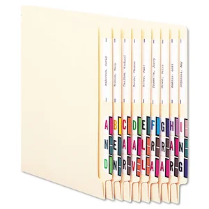 67070 | Smead Manufacturing Co. A-Z Color-Coded End Tab