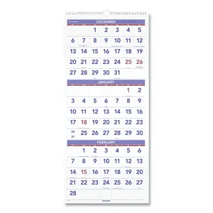 PM14-28 | At-a-glance 3-Month Horizontal Wall Calendar