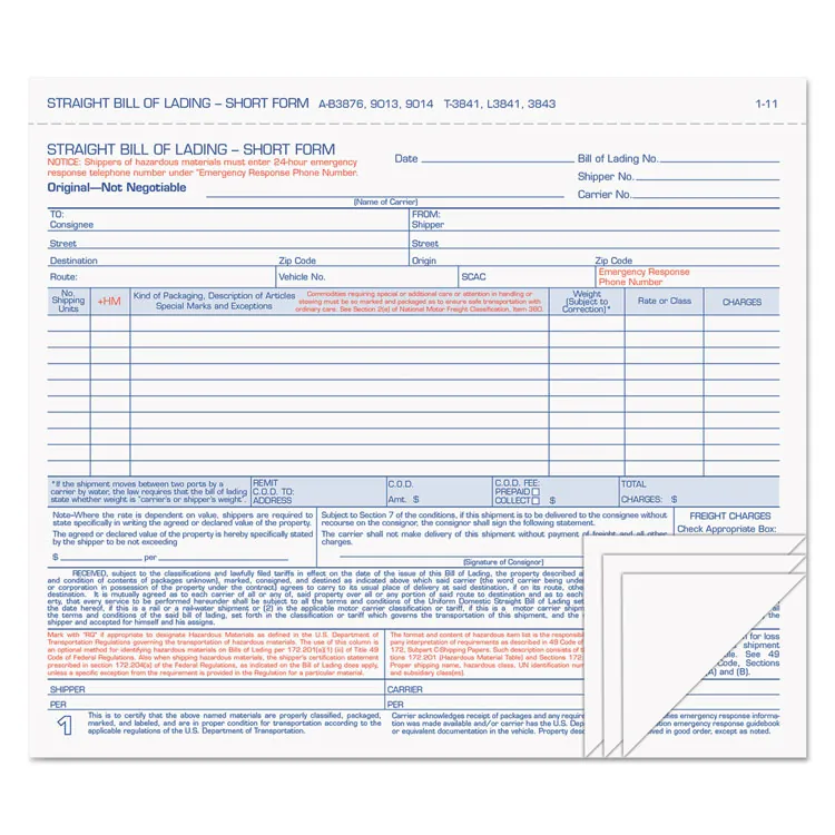 TOPS BUSINESS FORMS-3843