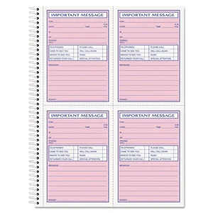 4005 | Tops Business Forms Telephone Message Book, 8.5x11,