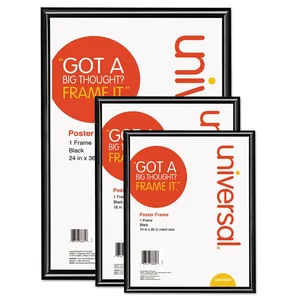 UNV76869CT | Universal Office Products Glossy Black Poster