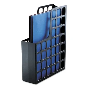 24466EE | Tops Business Forms Black Plastic Magazine File