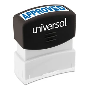 UNV10157 | Universal Office Products Pre-Inked Blue Message