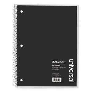 Universal UNV66500 Notebook,5sub,8.5x11,blk