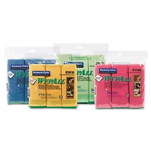 KCC 83610 | Kimberly Clark Yellow Microfiber Cloths - 6