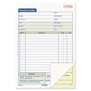 Tops Business Forms TOPS Carbonless 2-Part Purchase Order