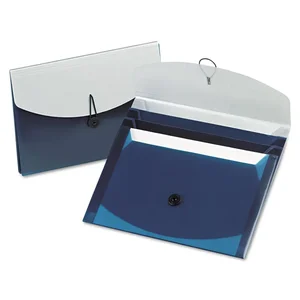 50965 | Tops Business Forms Blue 4-Section Poly Slide File