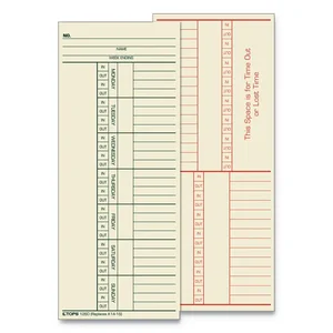1252 | Tops Business Forms Weekly Time Card for Acroprint
