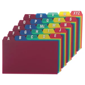 73155 | Tops Business Forms A-Z Index Card Guides, 5x8,