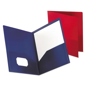 57411EE | Tops Business Forms Red Poly Twin-Pocket Folder,