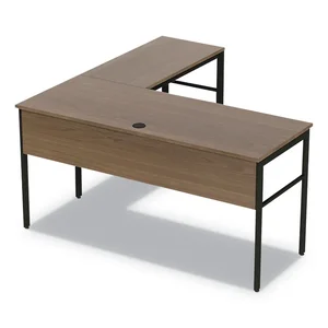 Linea Italia Urban Ash Wood Desk Workstation - 60 Inch