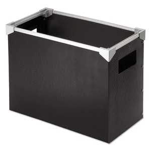 01151 | Tops Business Forms Black Poly Desktop File Box for