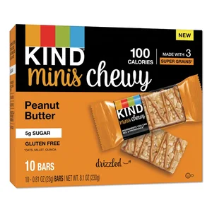 27895 | Kind Llc Mini Chewy Peanut Butter Packs - 10 Count