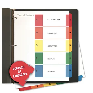 UNV24812 | Universal Office Products Deluxe A-Z Tab
