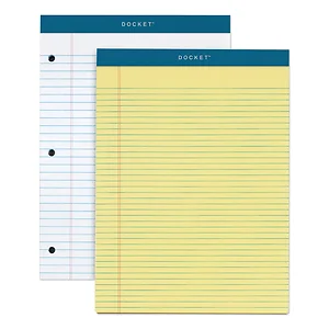 63396 | Tops Business Forms Canary Double Docket Ruled