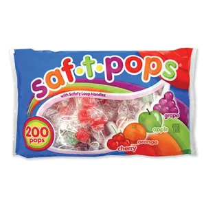 Spangler Candy Company Saf-T-Pops Wrapped Lollipops -