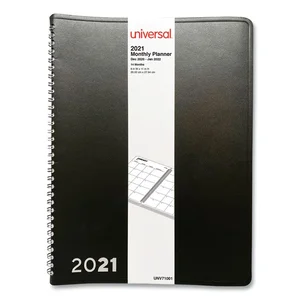 71001 | Universal Office Products Monthly Planner, Black,