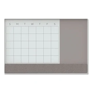 3198U00-01 | U Brands 47x35 Magnetic Glass Dry Erase Combo