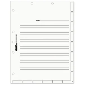 Tabbies Tabbies 7-hole Manila Chart Divider Sheets - 8.5