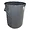 7744-3 | Impact Products Gray 44-Gallon Round Plastic Waste