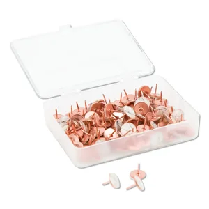 3091U06-24 | U Brands Gold Metal Thumbtacks - 200 Count Pack