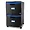 61312B01C | Storex Mobile Two-Drawer Filing Cabinet in Black