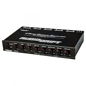 Nippon DEQ500 4 Band Graphic Equalizer With Subwoofer Output