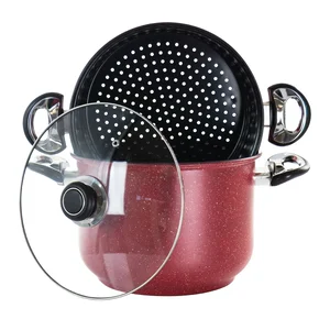 Gibson Gibson Home Leighton Nonstick Stock Pot & Steamer