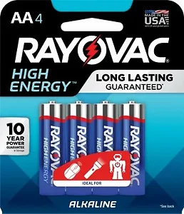 Spectrum RAYOVAC(R) 815-4J AA Alkaline Batteries (4 pk)