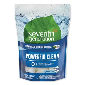 Seventh Generation Eco-Friendly Dishwasher Detergent Packs,