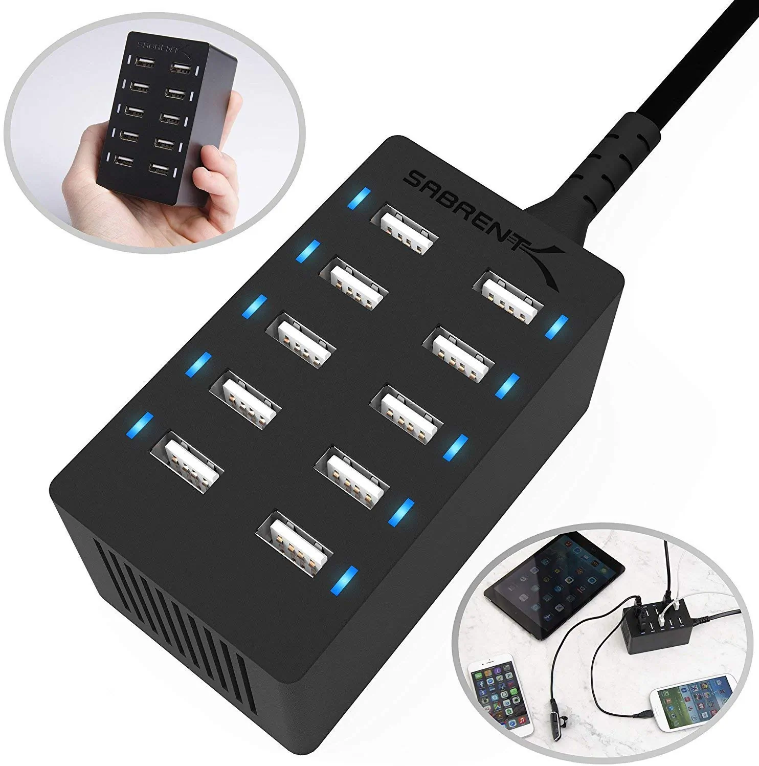 Micropac AX-TPCS Charge Up To 10 Usb Devices Simultaneously From One W